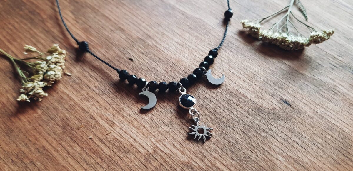 Naszyjnik "Kosmiczna Harmonia" - Onyks - obrazek 2