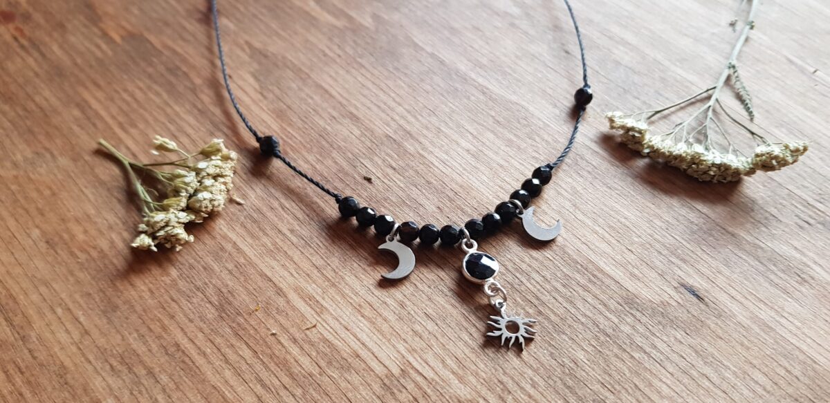 Naszyjnik "Kosmiczna Harmonia" - Onyks - obrazek 3