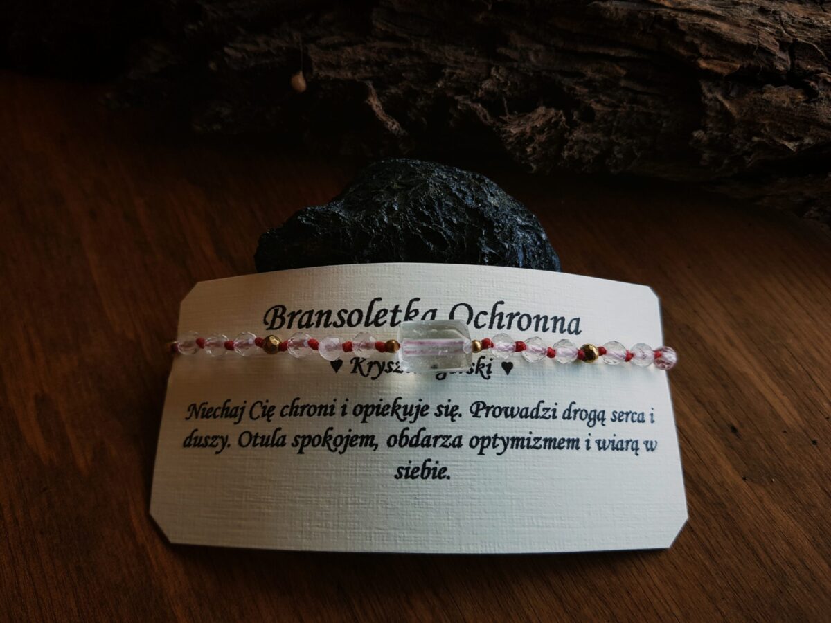 Bransoletka ochronna z Kryształem górskim - obrazek 3