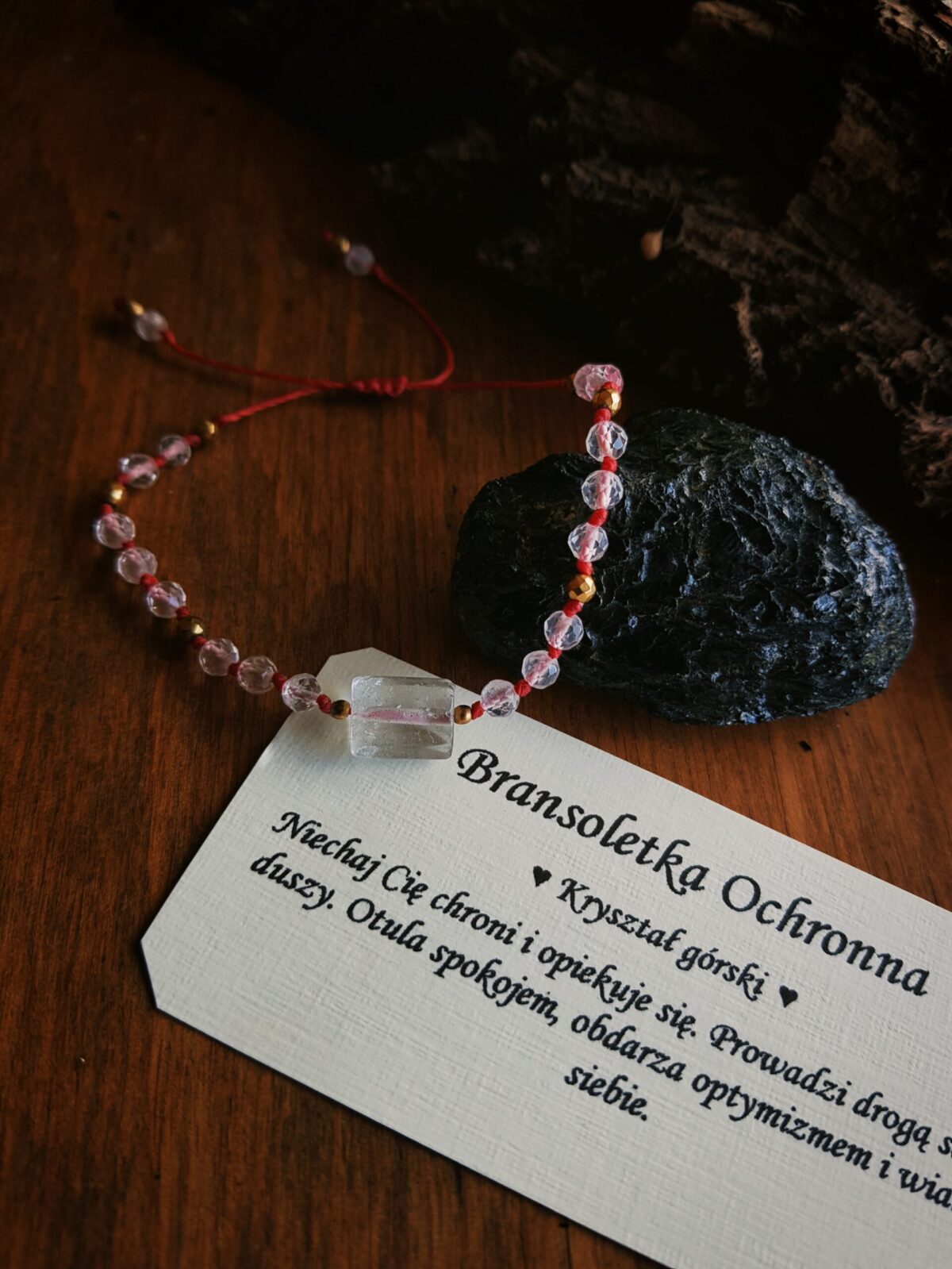 Bransoletka ochronna z Kryształem górskim - obrazek 7