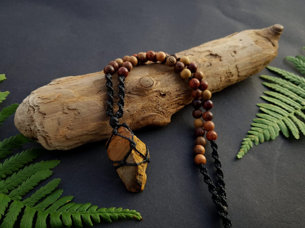 Męski Naszyjnik "Optymista" - Tygrysie oko