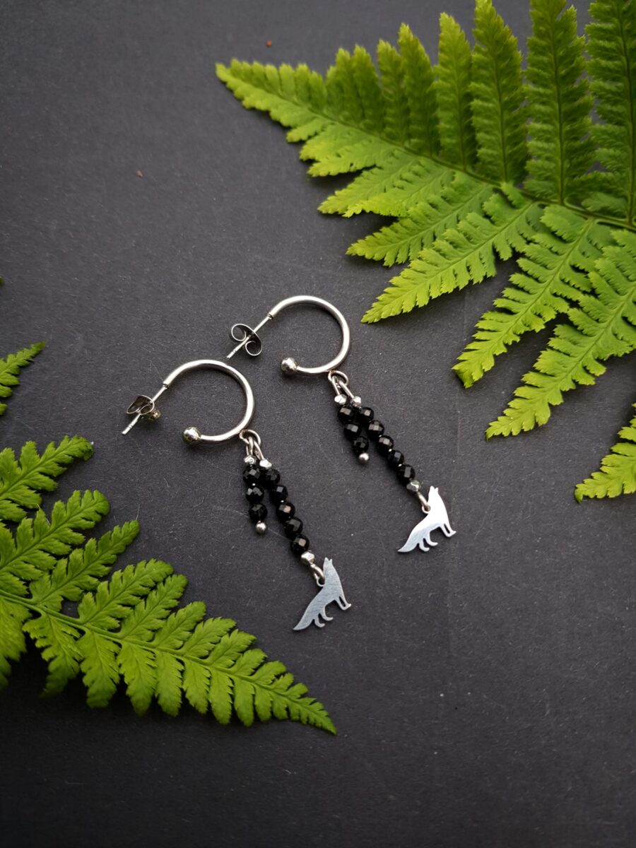 Kolczyki "Wilczyca" - Turmalin - obrazek 3