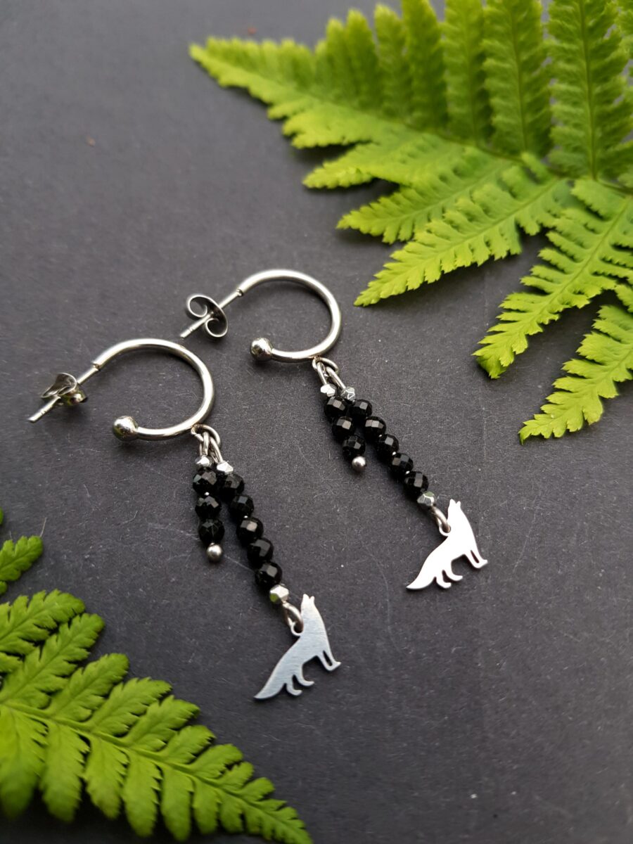 Kolczyki "Wilczyca" - Turmalin - obrazek 5