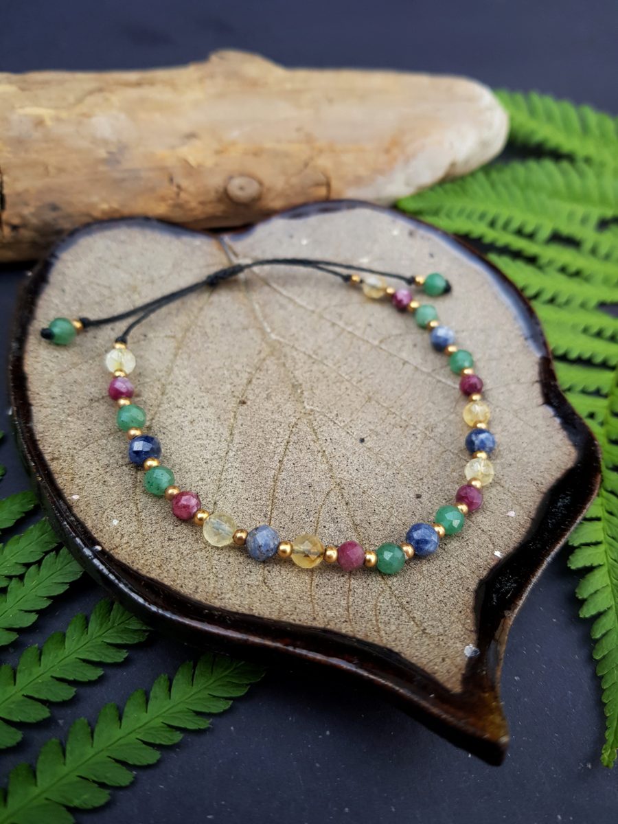 Bransoletka „Wewnętrzne Światło” – Szafir, Awenturyn, Rubin, Cytryn - obrazek 3