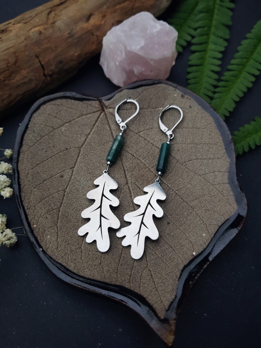 Kolczyki z Agatem mszystym. - obrazek 8