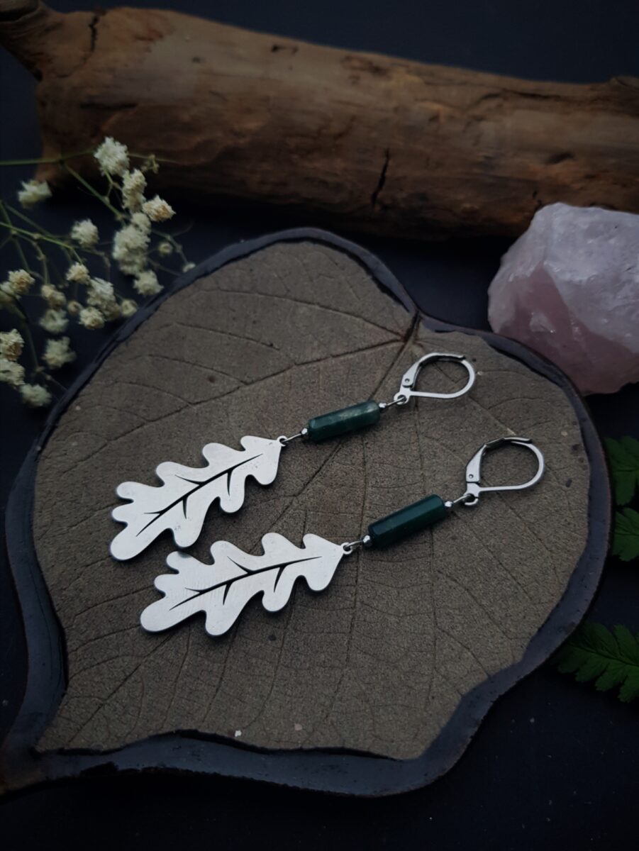 Kolczyki z Agatem mszystym. - obrazek 7