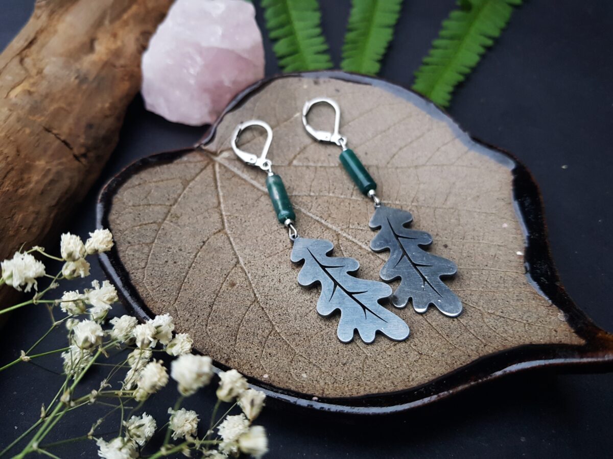 Kolczyki z Agatem mszystym. - obrazek 5