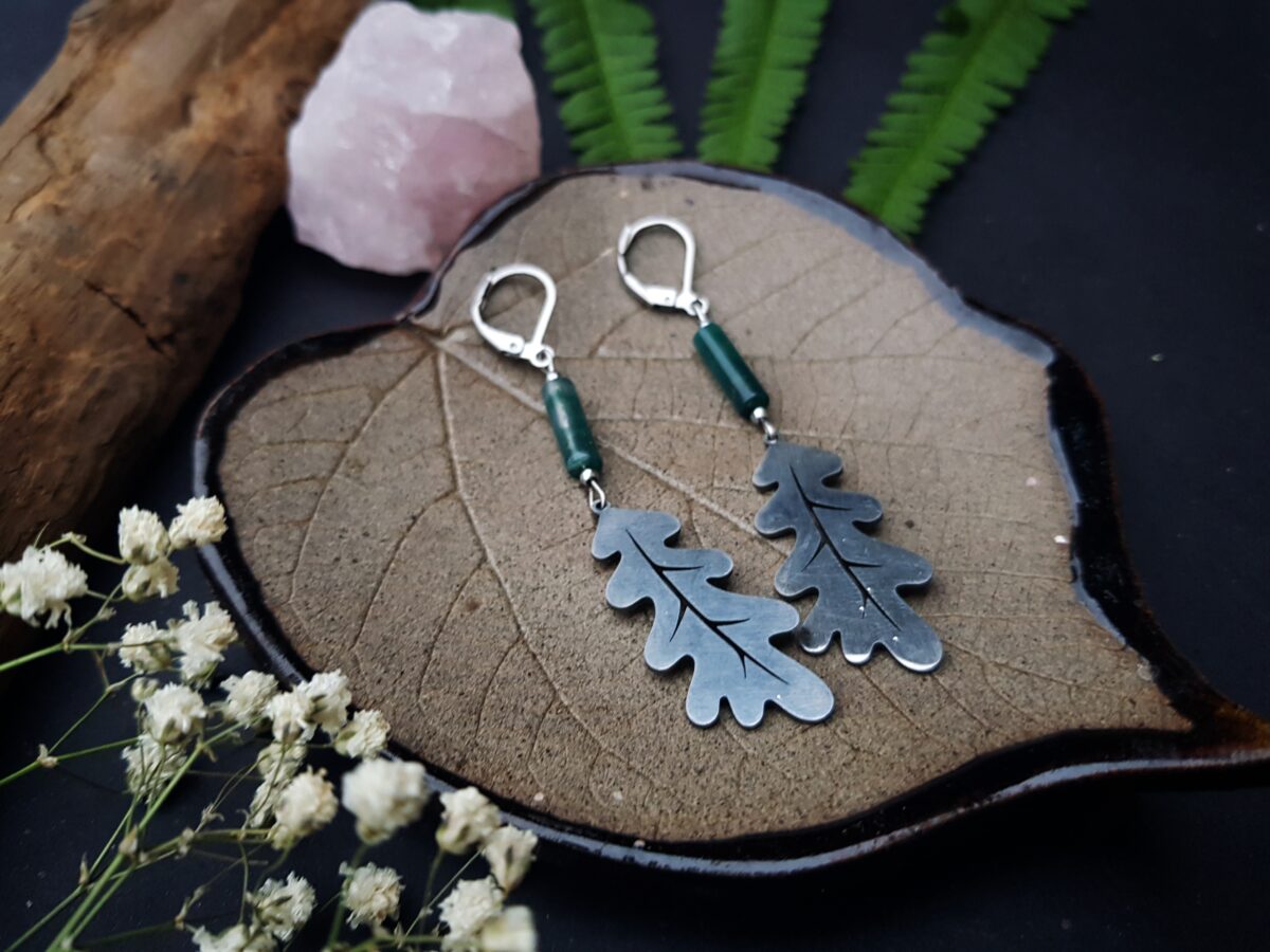 Kolczyki z Agatem mszystym. - obrazek 6